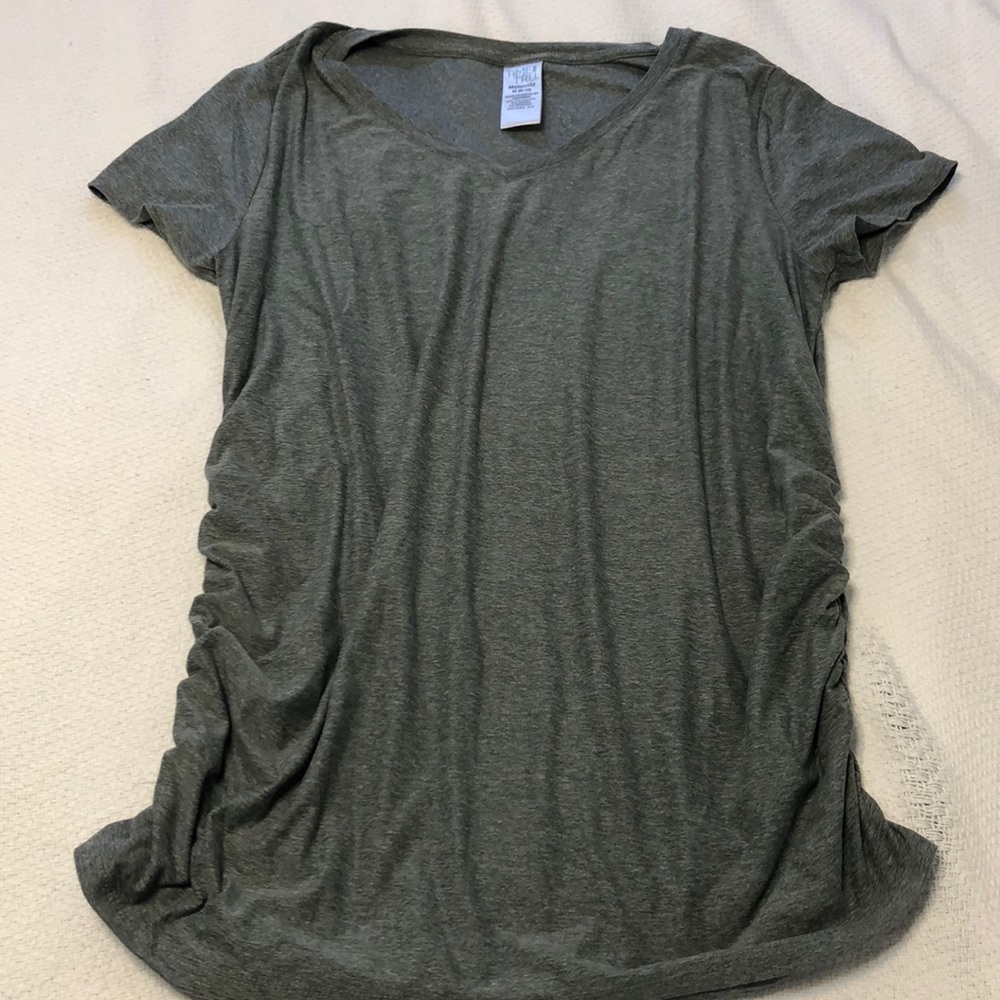 Gray maternity shirt